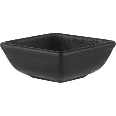Black Square Sauce Dish 80mm