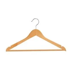 Compass Wooden Coat Hanger No Clips - Each