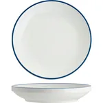 Core Round Bowl Walled Lip Royal Blue Rim 230x43mm