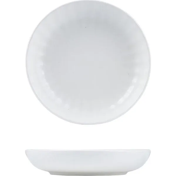 Snow Scalloped Share Bowl