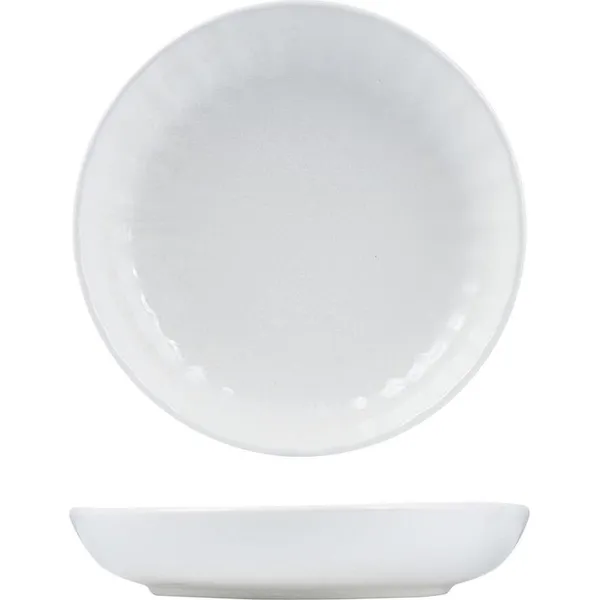 Snow Scalloped Share Bowl