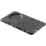 Basalt Tray With Well 140x80mm