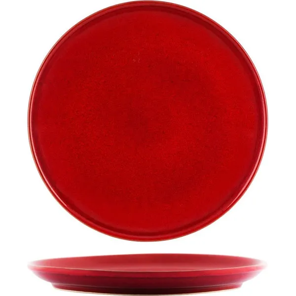 Artistica Reactive Red Round Plate 270mm