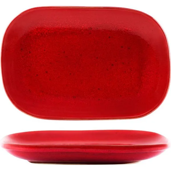Artistica Reactive Red Rectangular Plate 240x160mm