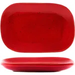 Artistica Reactive Red Rectangular Plate 240x160mm