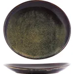Artistica Reactive Brown Oval Plate 250x220mm