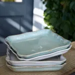 Alentejo Turquoise Square Plate 210x207mm