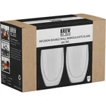 Infusion Double Wall Glass 400ml 2pc Set