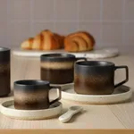 Tan Straight-Side Saucer