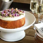 Coney Island Creme Round Coupe Footed Server 300x130mm