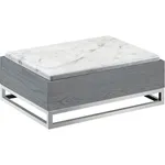 Ashwood Riser with Marble Melamine Top 381x279x159mm