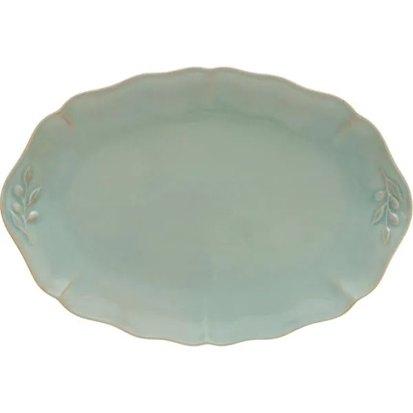 Alentejo Turquoise Oval Platter 323x222mm
