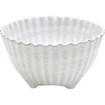 Aparte White Round Shell Footed Bowl 142mm / 530ml