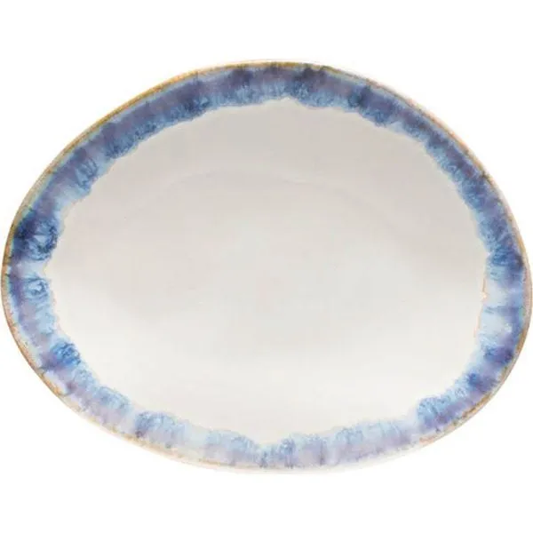 Brisa Ria Blue Oval Plate 266x225mm