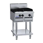 CS-2B3C: 600mm Commercial Gas 2 Burner & 300mm Chargrill Cooktop