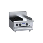 CS-2B3P: 600mm Commercial Gas 2 Burner & 300mm Griddle Cooktop