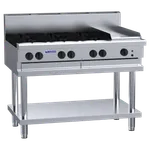 CS-6B3P: 1200mm Commercial Gas 6 Burner & 300mm Griddle Cooktop