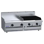 CS-6P6C: 1200mm Commercial Gas 600mm Griddle & 600mm Chargrill