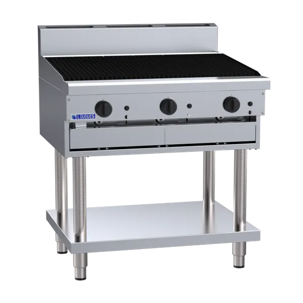Luus Professional Series 900mm Chargrill with Leg Base