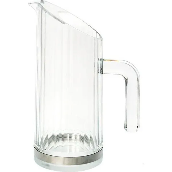 Bamboo Water Pitcher W/Removal Base Polycarbonate 1.0L