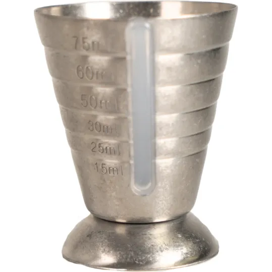 Multi Level Jigger 75ml Vintage Stainless Steel