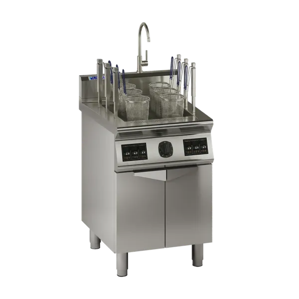 EAN-60: 600mm Commercial 6 Basket Auto-Lift Noodle Cooker