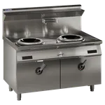 EHW-2C: 1400mm High-Power 2 Hole Commercial Induction Wok