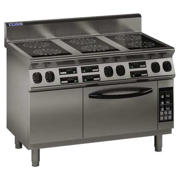 ER7-6B: 1200mm Commercial 6 Zone Induction Oven Range