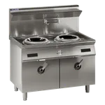 ESW-2C: 1200mm 2 Hole Commercial Induction Wok Double Ring