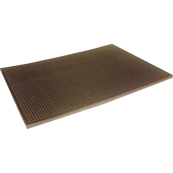 Bar Mat Brown Rubber 350x300x10mm