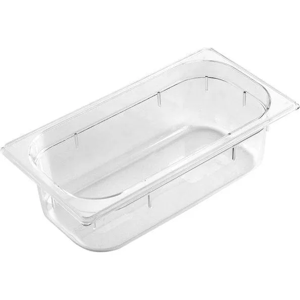 Gastronorm Pan Polycarbonate Clear 1/3 Size 325x176x150mm / 5.3Lt