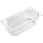 Gastronorm Pan Polycarbonate Clear 1/3 Size 325x176x150mm / 5.3Lt
