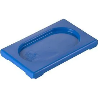 Gastronorm Lid Polypropylene 1/9 Size Blue 176x108x20mm