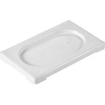 Gastronorm Lid Polypropylene 1/9 Size White 176x108x20mm