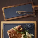 Basalt Bamboo Liner Tray 340x195mm