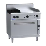 RF-2B6P: 900mm Gas 2 Burner 600mm Griddle Range & Convection Oven