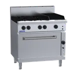 RF-4B3C: 900mm Gas 4 Burner 300mm Chargrill Range & Convection Oven