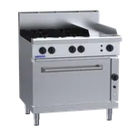 RF-4B3P: 900mm Gas 4 Burner 300mm Griddle Range & Convection Oven