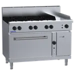 RF-6B3P: 1200mm Gas 6 Burner 300mm Griddle Range & Convection Oven