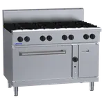 RF-8B: 1200mm Commercial 8 Burner Range with Convection Oven