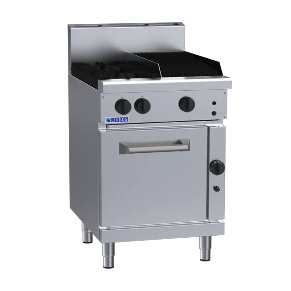 Luus Professional Series 2 Burner Oven Range with 300mm Chargril