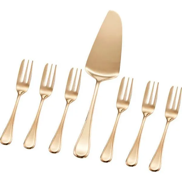 Chelsea Gold Cake Serving 7 Piece Set