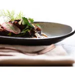 Artistica Reactive Brown Round Plate 190mm