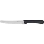 Churrasco Plenus Steak Knife Serrated Narrow Blade Black 127mm