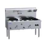 Luus 2 Hole 2 Side Burner Compact 333mm Waterless Wok