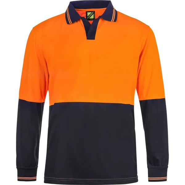 Hi Vi Two Tone Ls Laundry Polo