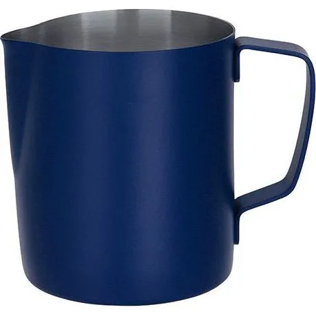 Milk Frothing Jug S/S 600ml Powder Coat Blue