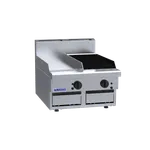 CS-3P3C: 600mm Commercial Gas 300mm Griddle & 300mm Chargrill