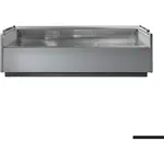Tecnodom Serie MR80 Black 2480mm Self-serving Deli Display with Storage and Castors
