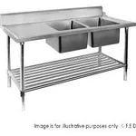 Right Inlet Double Sink Dishwasher Bench DSBD7-1800R/A